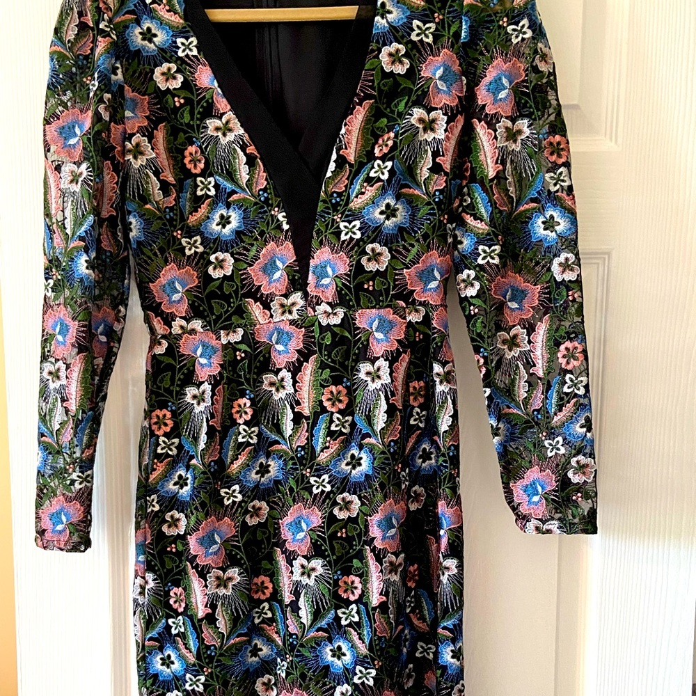 COPY - Reiss black dress with flowers